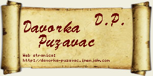Davorka Puzavac vizit kartica